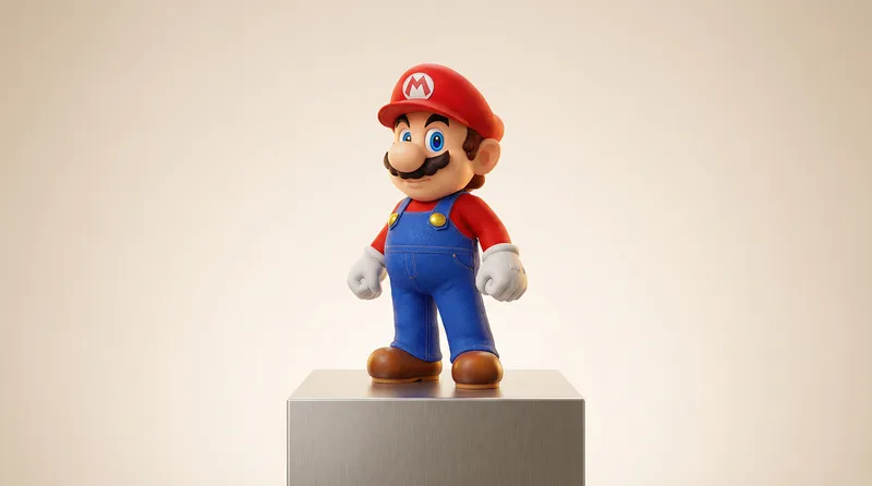 Mario from Nintendo, as a good example of building brand equity with characters 