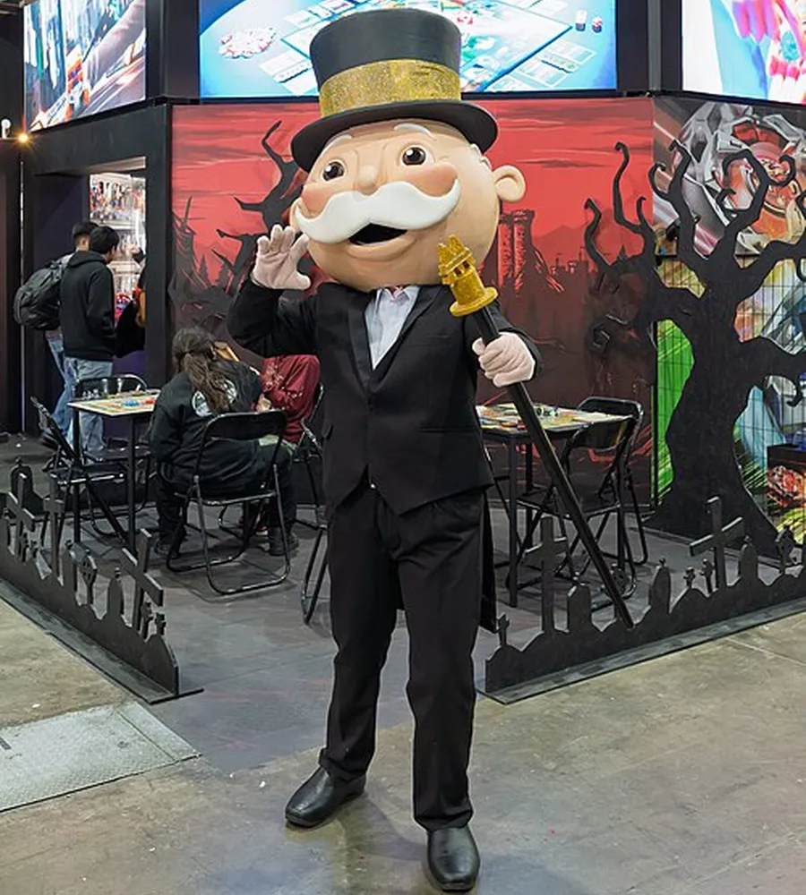 Mr Monopoly, a famous mascot