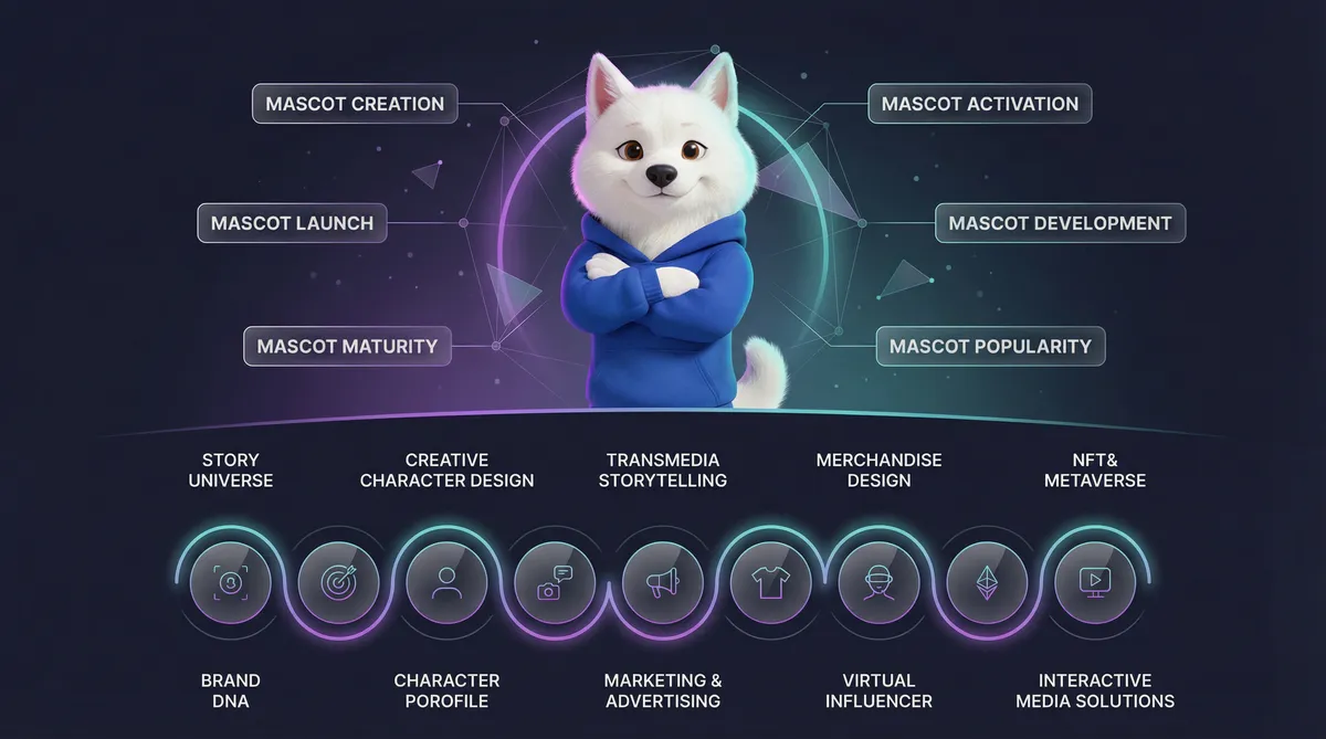 A Staged Roadmap showing What is a brand mascot from Dream Farm Agency's Perspective