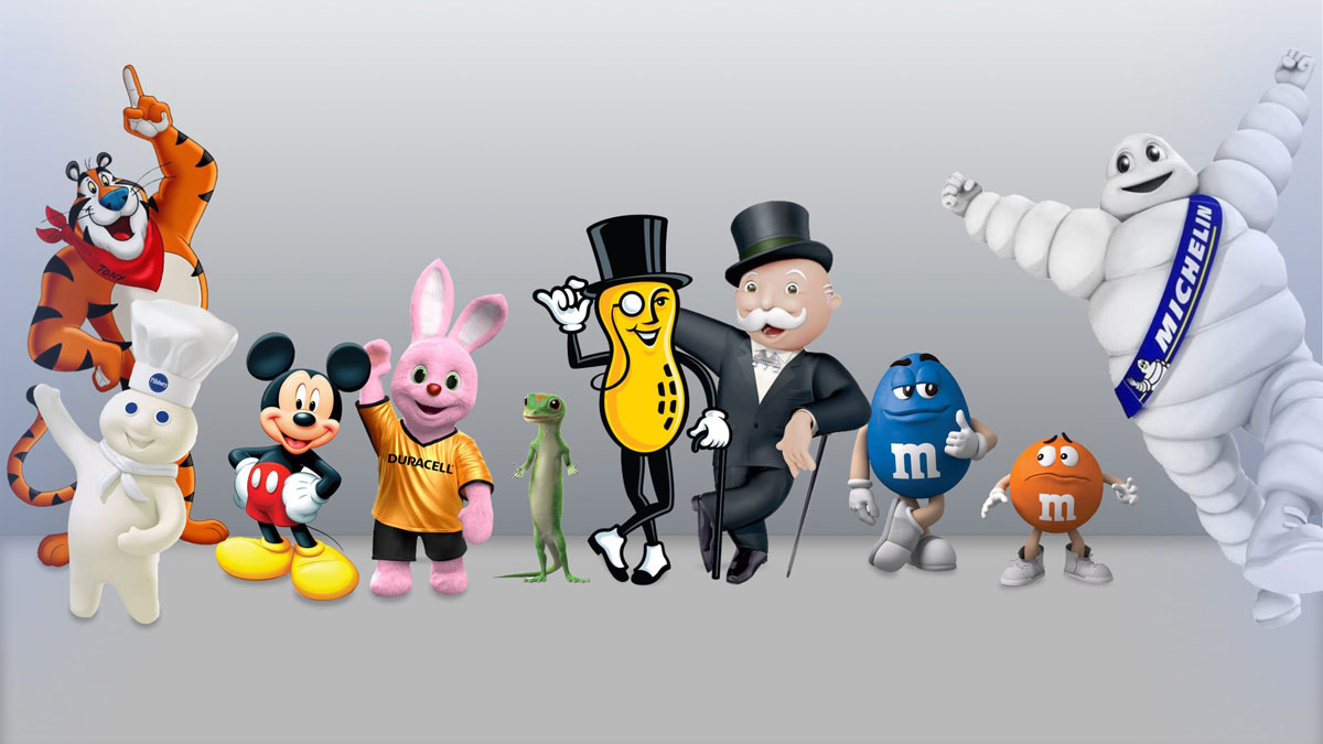 Iconic brand mascots