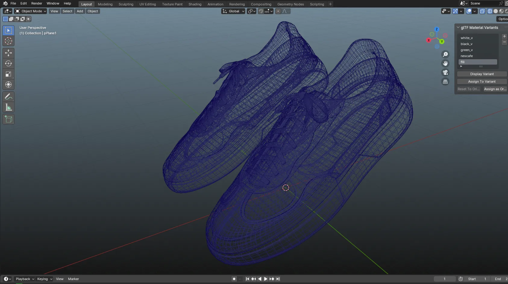 3D shoes