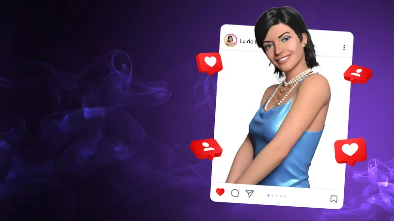 Lu do Magalu, one of the top AI influencers 