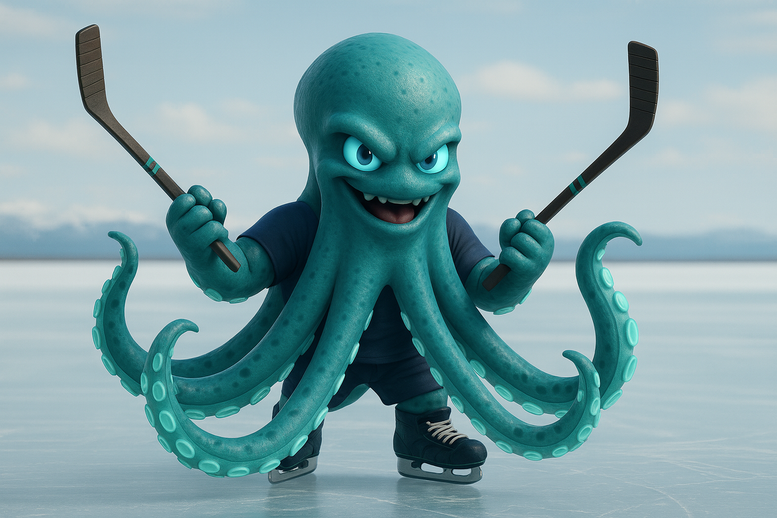Kraken as Sports Mascots Ideas