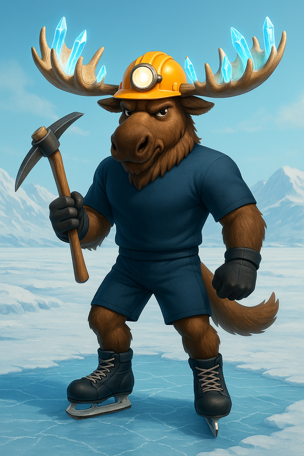 Iron Miner Moose as Sports Mascots Ideas