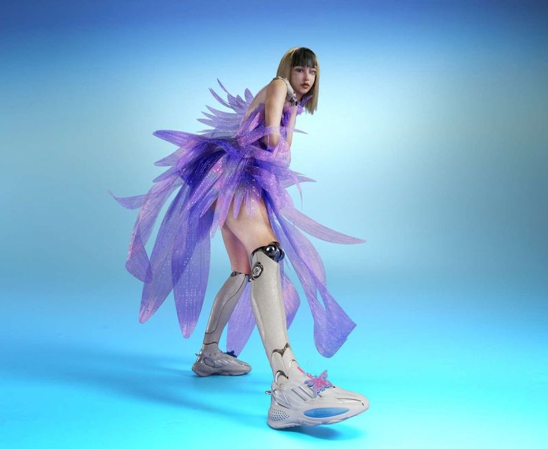 Fashion Brands Using AI Models like Ruby 9100M in Adidas ad 