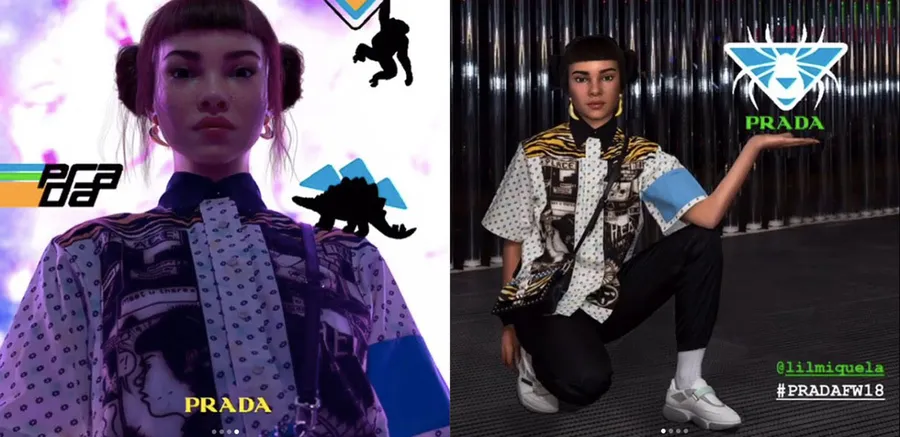 Fashion Brands Using AI Models like Lil Miquela in Prada's ad