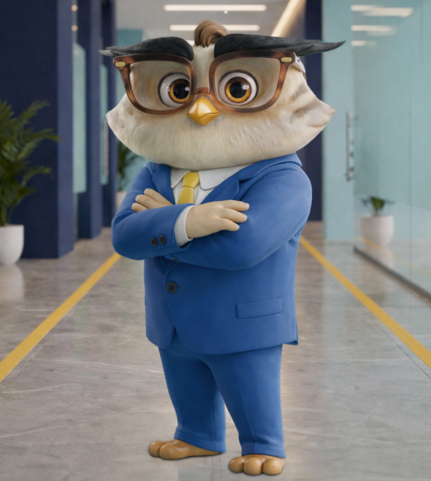 wally owl mascot