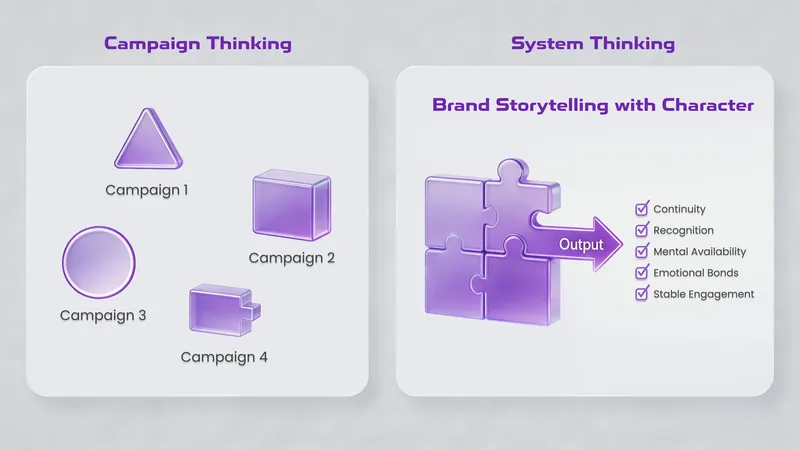 Campaign thinking vs system thinking in brand storytelling 