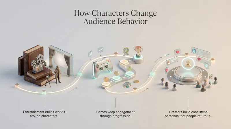 How character change audience behavior 