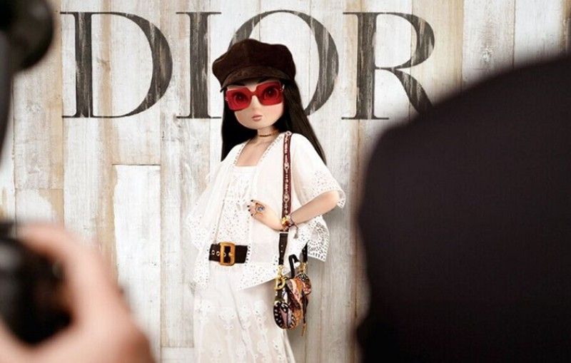 one of the best AI influencer campaign examples, the partnership between noonoouri and dior