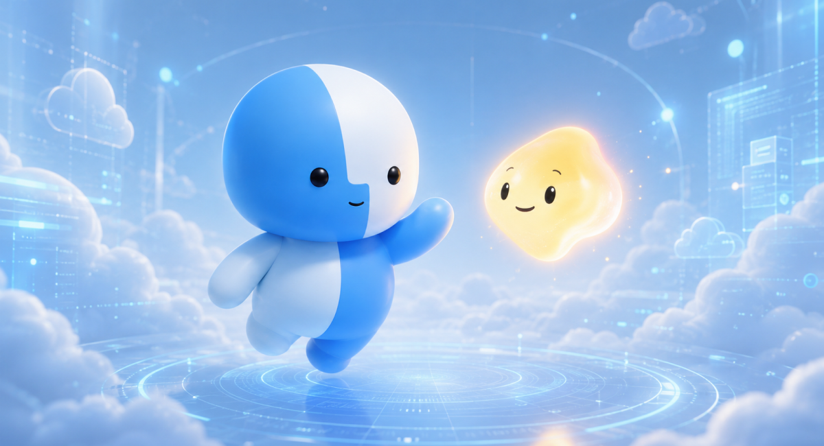 Microsoft's "Mico and Little Finder Guy, two brand mascots in tech