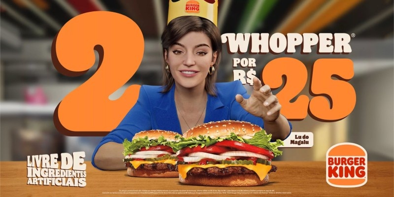 burger king partnered with lu do magalo for the campaign in Mexico