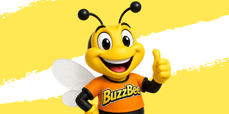 buzzbee the mascot of Honey Nut Cheerios