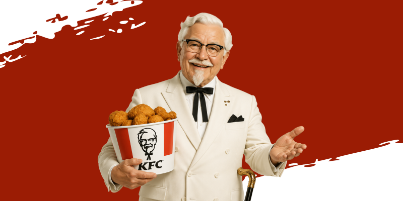 colonel sanders mascot of KFC