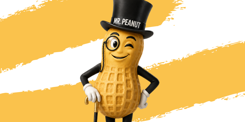 mr peanut mascot of Planters