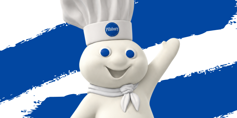 the pillsbury doughboy mascot of Pillsbury
