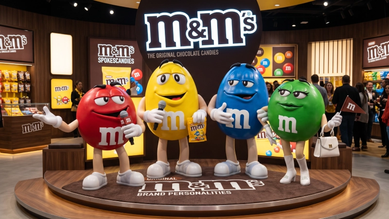all m&m spokecandies